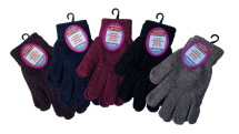 Ladies Chennile Magic Gloves Multi Colour